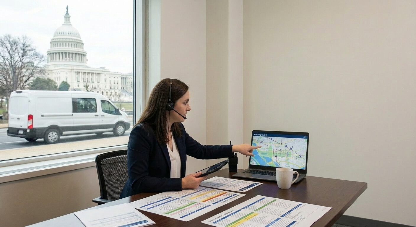 Coordinating Multi-Stop Hotel Routes for Conferences in Washington DC