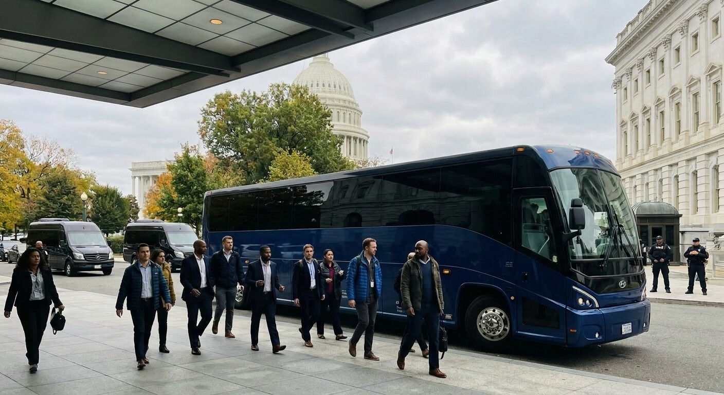 Private Bus Rentals in DC for Political Events
