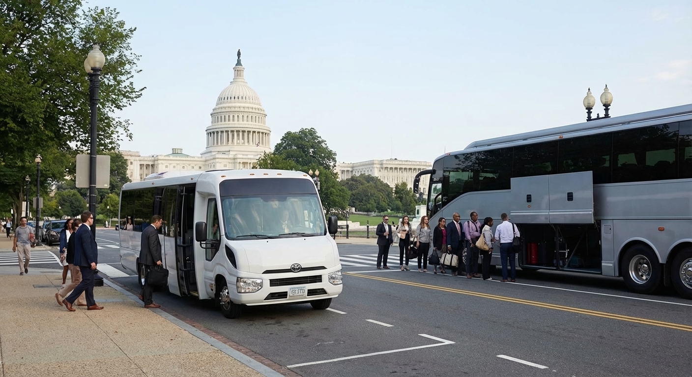 Minibus Charter vs. Full Charter Bus for Group Transportation in DC