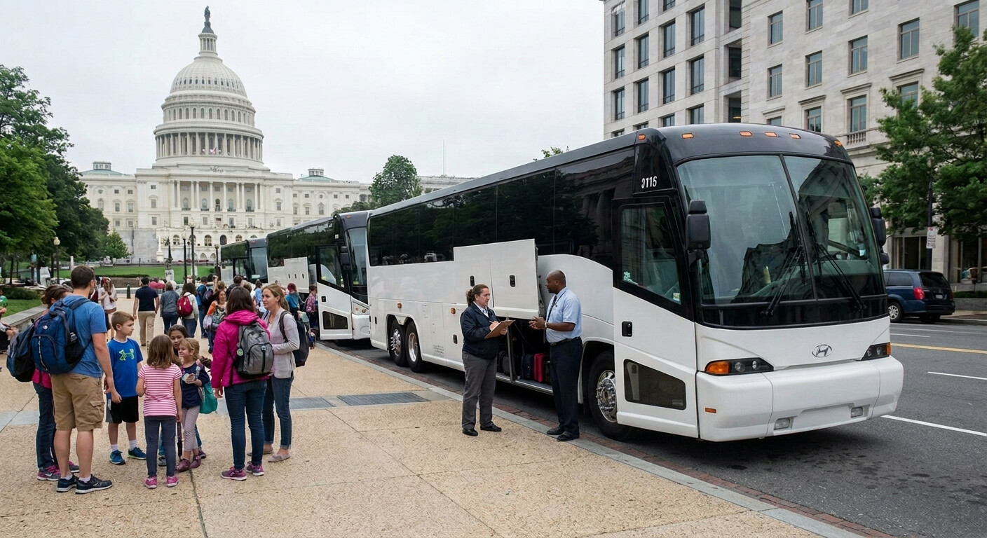Booking a charter bus early in Washington, DC ensures availability and best rates