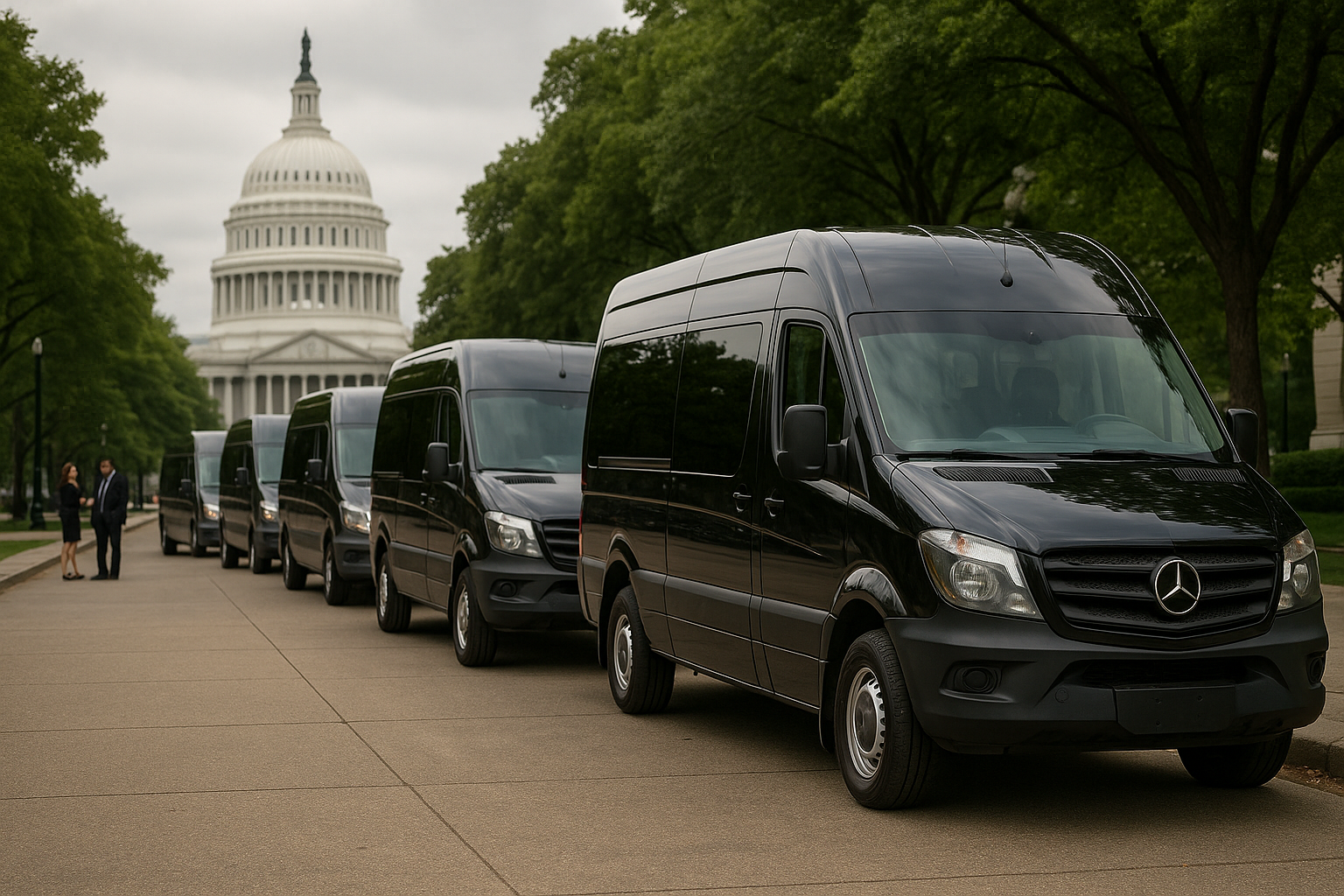 How Many Passenger Vans Will You Need for Your DC Corporate Event